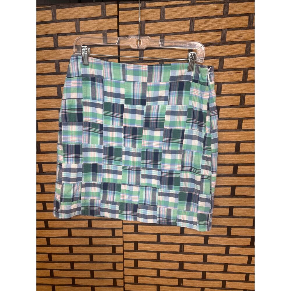 Talbots Blue And White Plaid Skirt Size 6